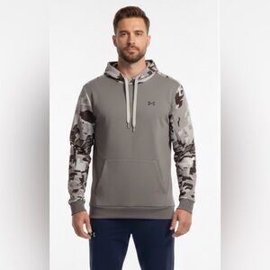 NWOT!! Under Armour Gray Camo Hoodie Size Medium